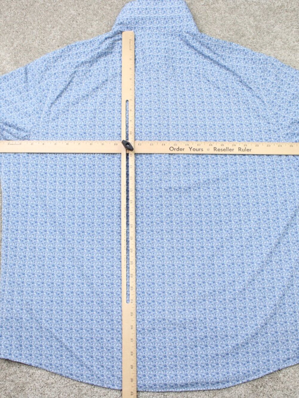 UNTUCKit Mondello AOP Shirt Mens 2XL XXL Blue Wheels All Over Print Short Sleeve - Picture 9 of 12